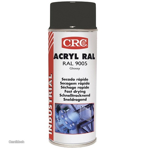 CRC INDUSTRIES ACRYLIC PAINT 9005 Jet Black 400 ML распылители
